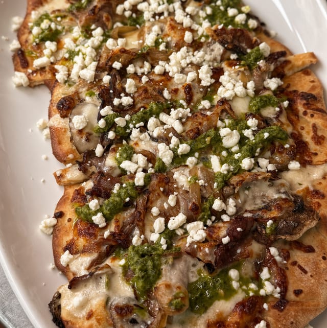 Steak & Mushroom Flatbread.