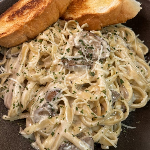 Wild Mushroom Fettuccine.