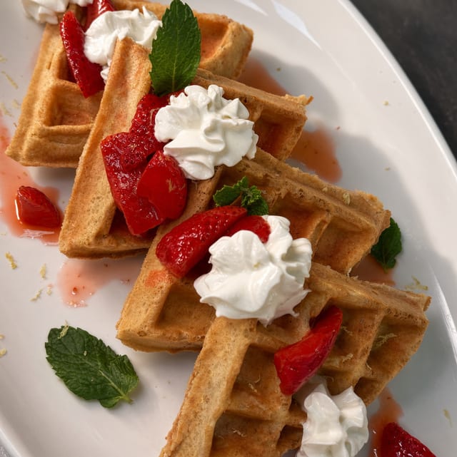 Strawberry Lemonade Waffle.