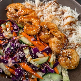 Korean BBQ Shrimp Bowl