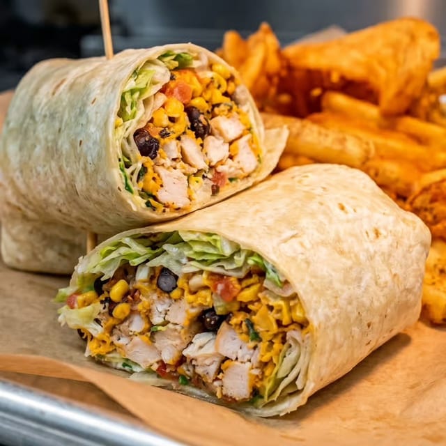 Santa Fe Chicken Wrap.